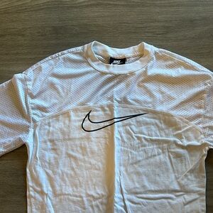 Nike Long T Shirt with Mesh Jersey Top